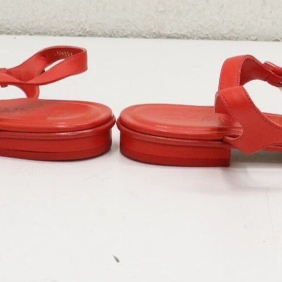 Chanel Lambskin Pearl Crystal CC Thong Sandals Red Size 40/US 10 - Picture 4 of 16